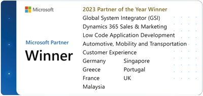 Avanade Microsoft Partner of the Year Winner 2023