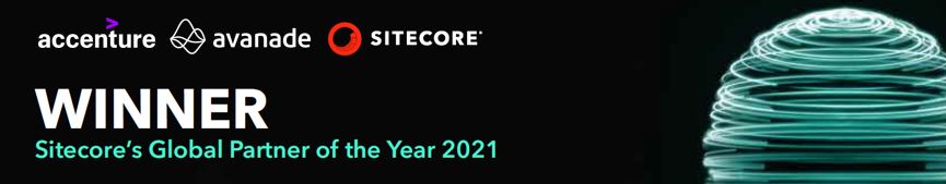 Avanade Sitecore Global Partner Of The Year 2021 Winner