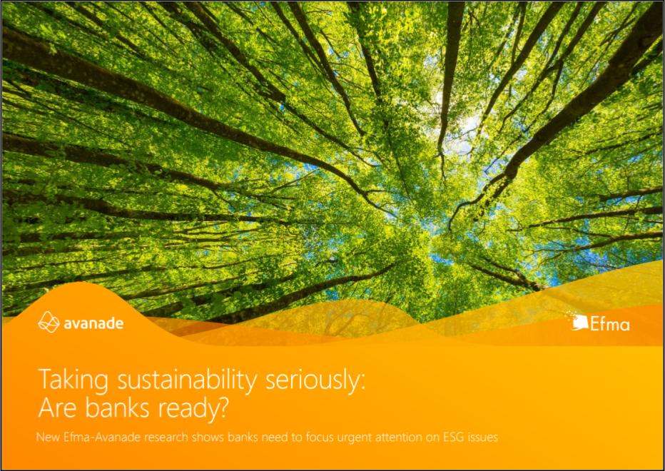 Rapporto sulla sostenibilità EFMA-Avanade