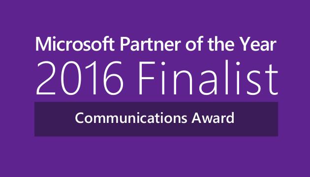 Microsoft Partner Finalist 2016