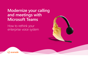 Avanade's Enterprise Voice System Meetings Guide