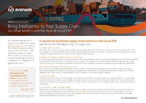 Guida Ripensa la resilienza della supply chain di Avanade