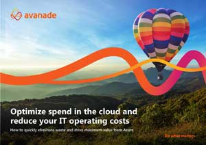 Avanade cloud cost optimization guide