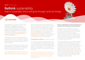 Avanade’s Rethink Business Sustainability Guide